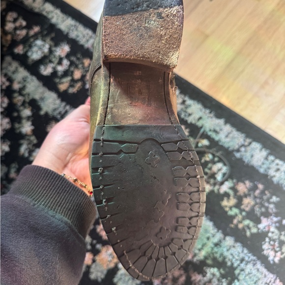 Frye Melissa Tall Classic Brown Leather Lace Up Knee High Equestrian Riding boot - Picture 5 of 11